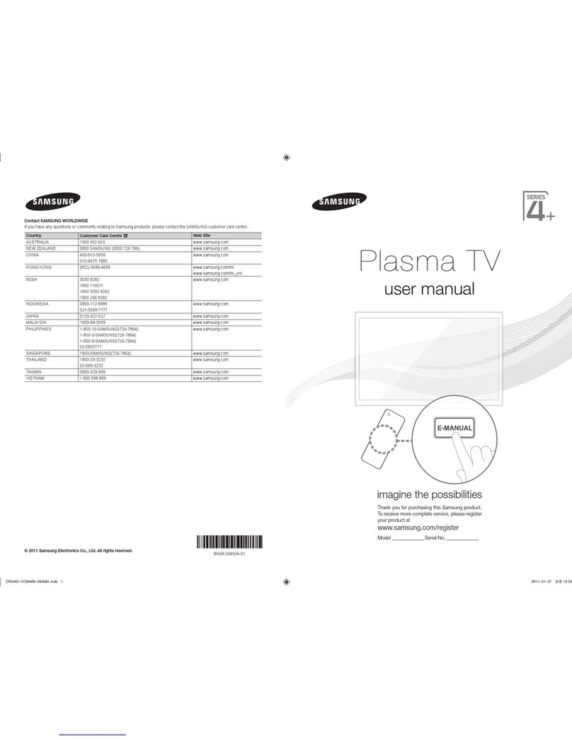 Samsung PS43D451 User manual
