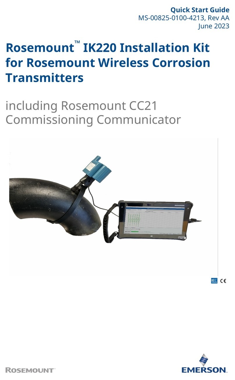 Emerson Rosemount IK220 User manual