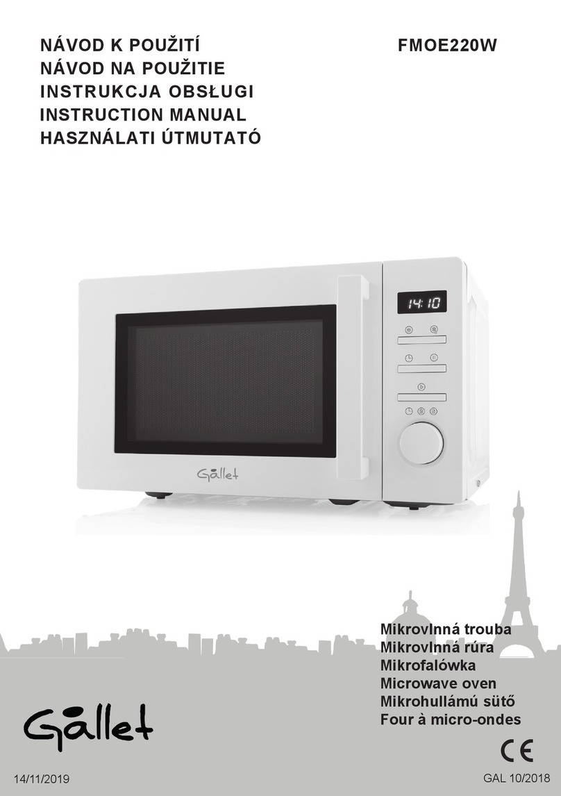 Gallet FMOE220W User manual
