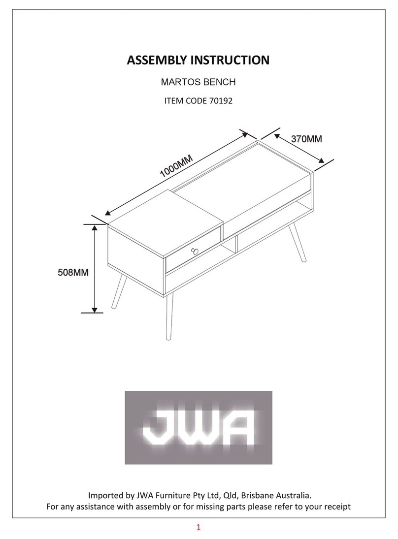 JWA MARTOS 70192 Assembly instruction