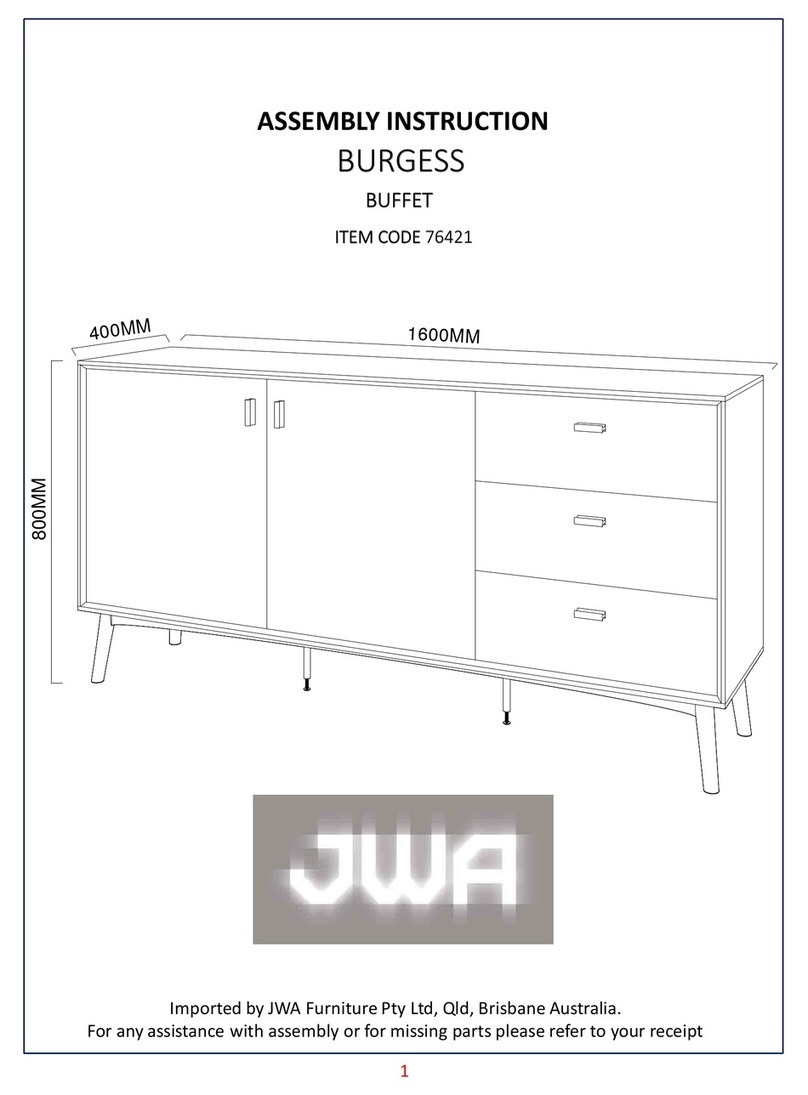 JWA BURGESS 76421 Assembly instruction