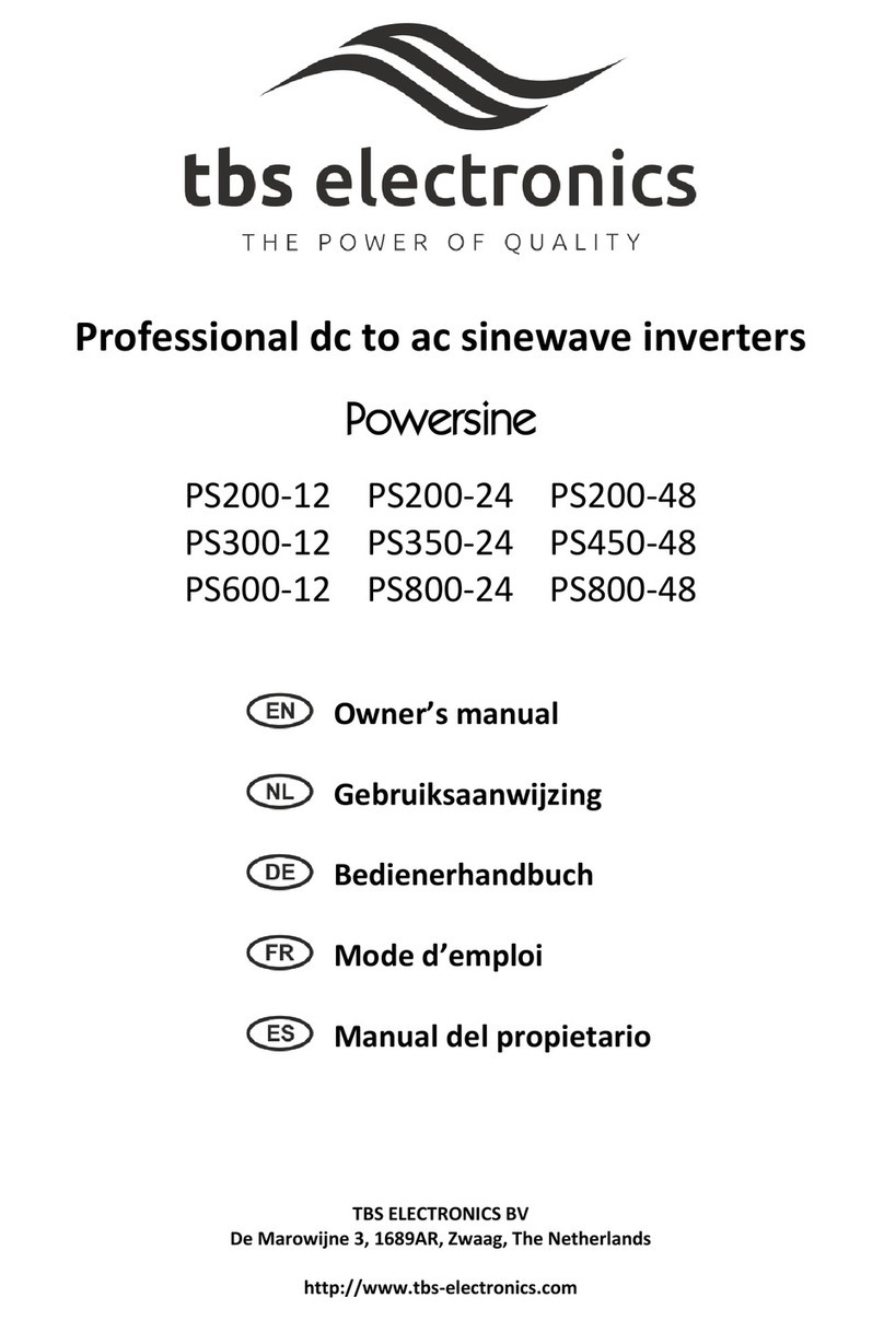 tbs electronics Powersine PS200-12 owner's manual