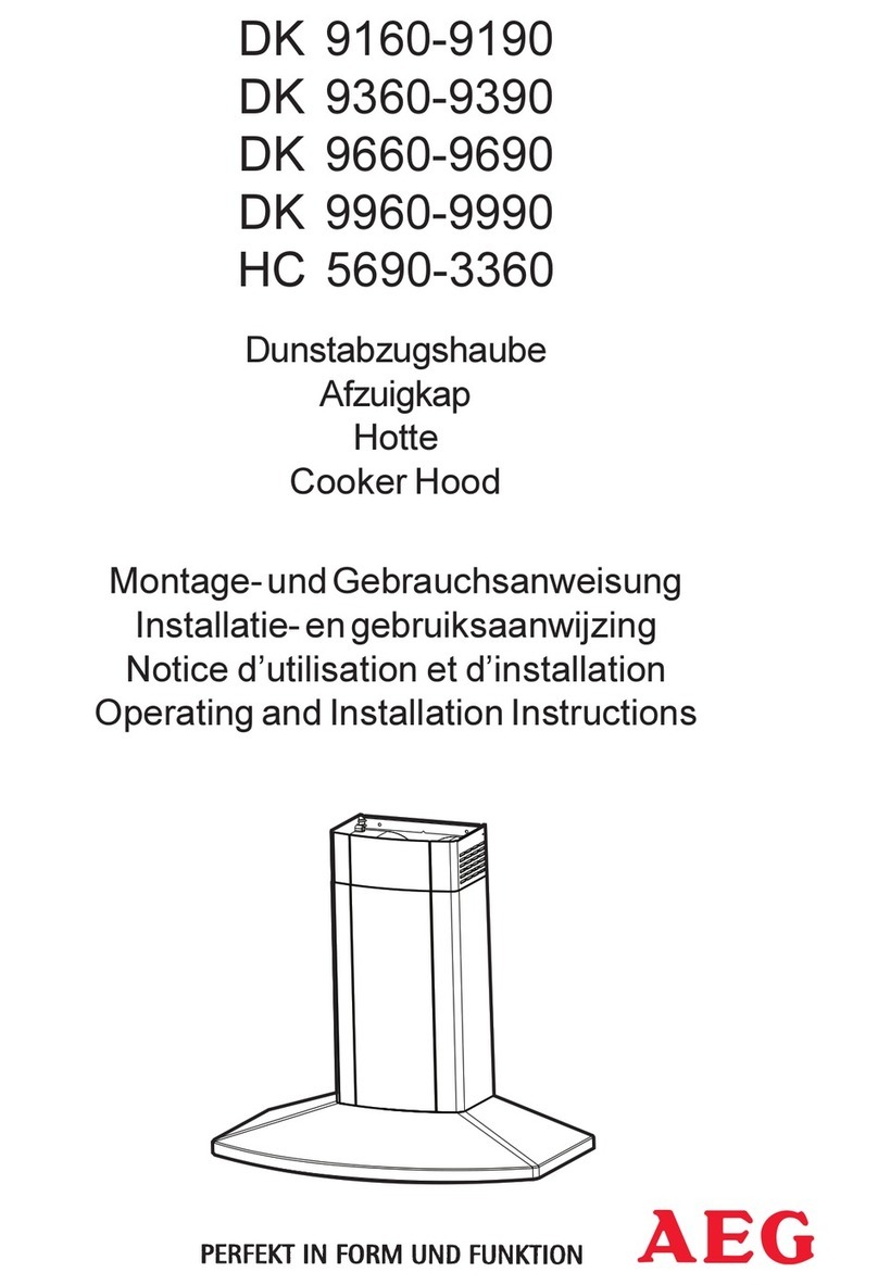 AEG DK 9160 D Operating and installation instructions AEG DK 9160 D Operating and installation instructions