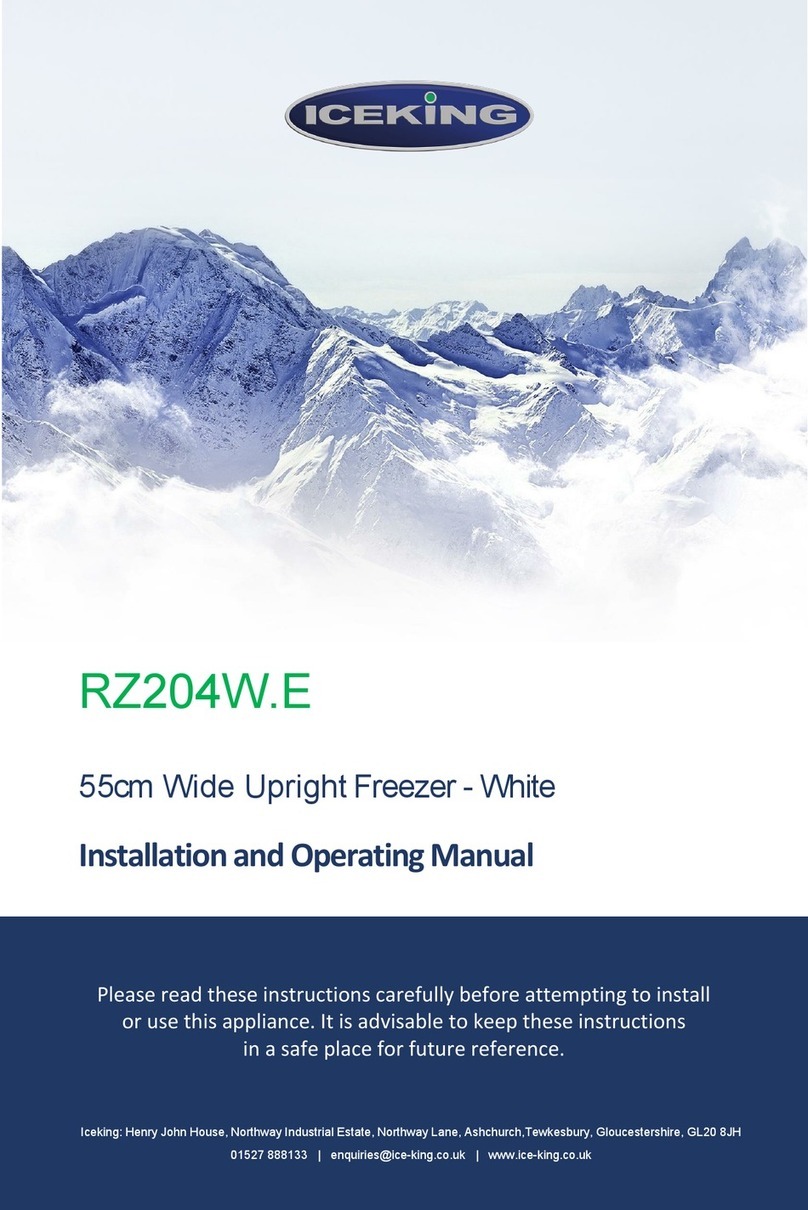 Iceking RZ204W.E Installation and operating manual