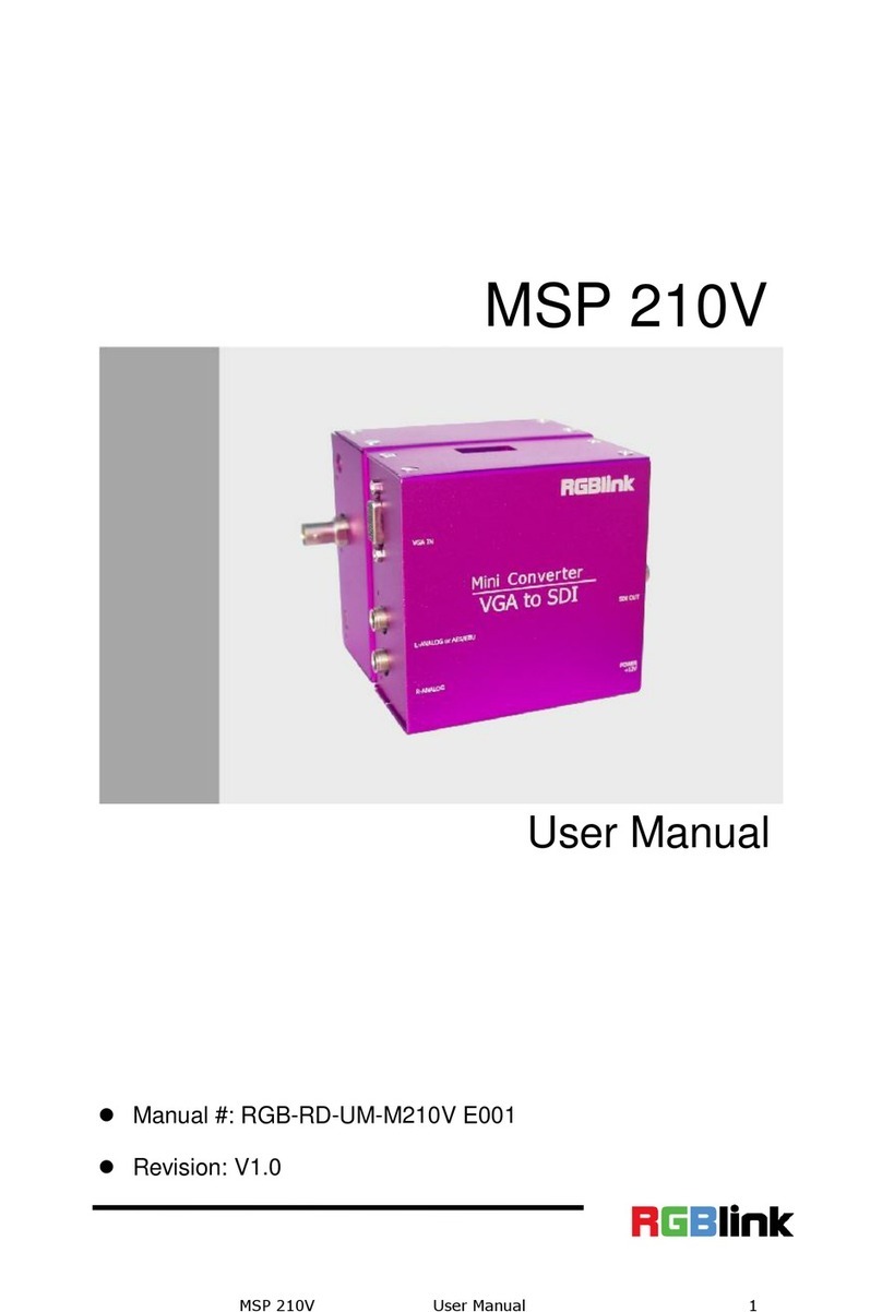RGBlink MSP 210V user manual