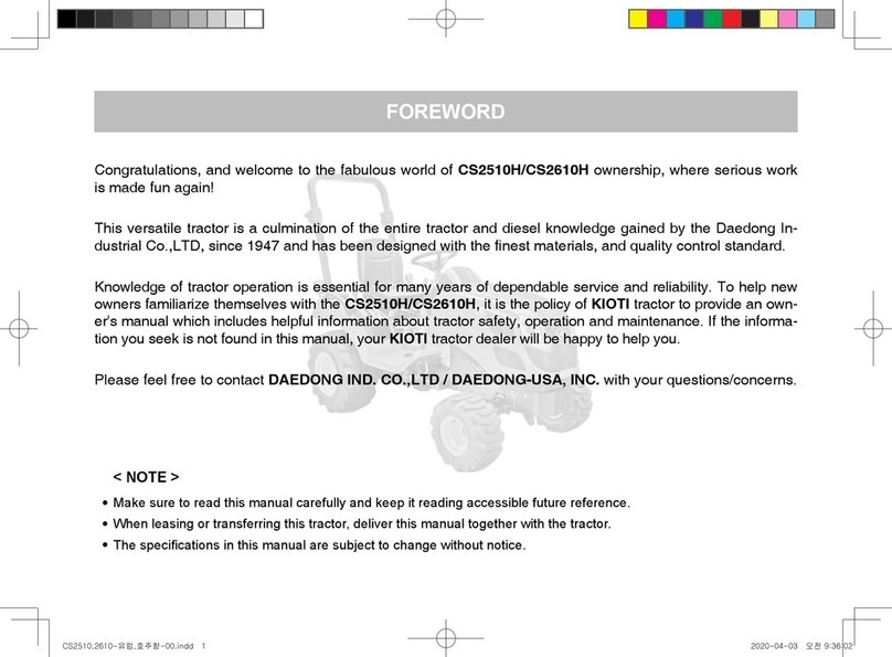 Kioti CS2510H User manual