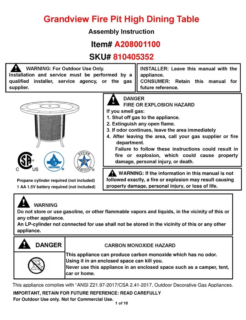 Sunjoy Grandview A208001100 User manual Sunjoy Grandview A208001100 User manual