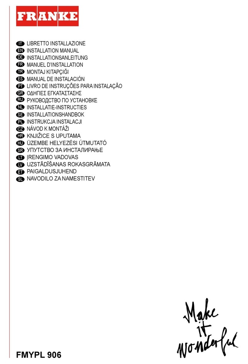 Franke FMYPL 906 BK User manual