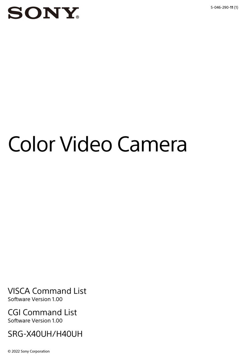 Sony SRG-H40UH Installation manual