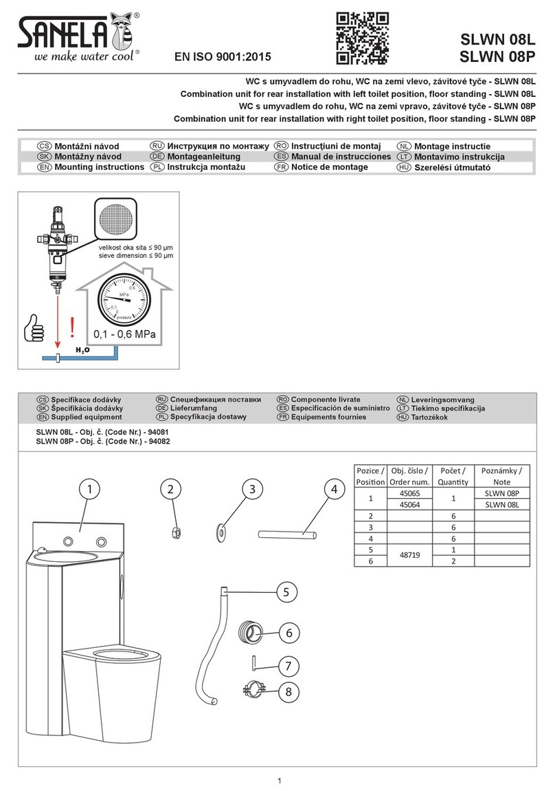 Sanela SLWN 08L Mounting instructions