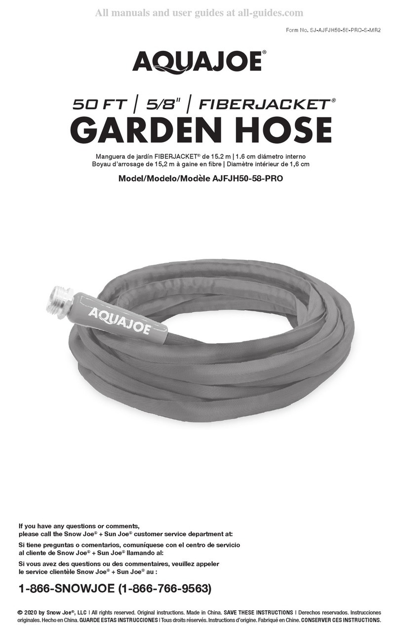 AQUAJOE FIBERJACKET AJFJH50-58-PRO Quick start manual