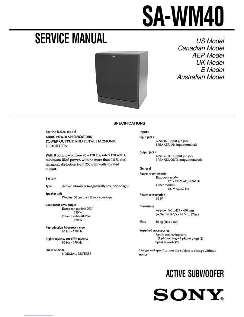 Sony SA-WM40 Service manual