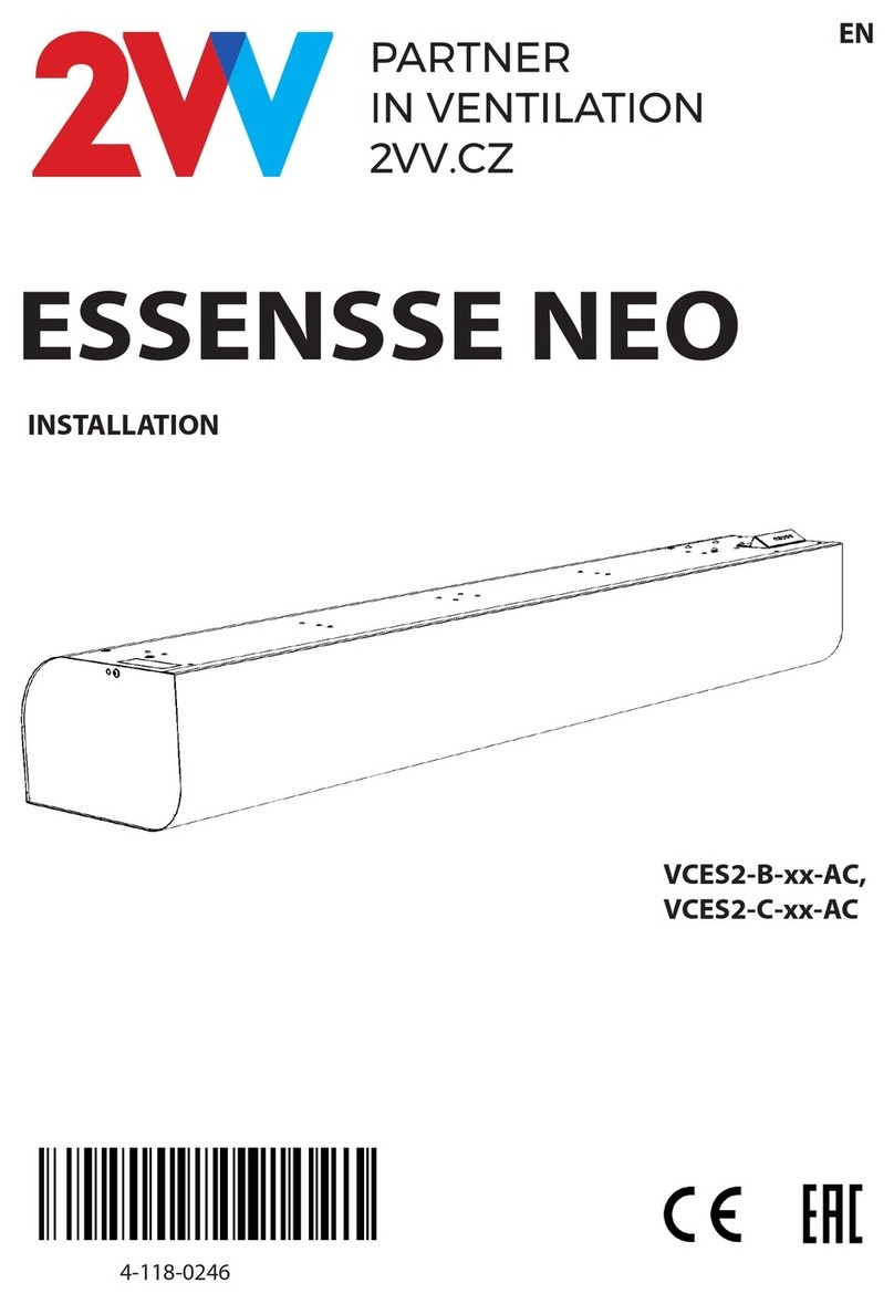 2VV ESSENSSE NEO VCES2-B-AC Series User manual