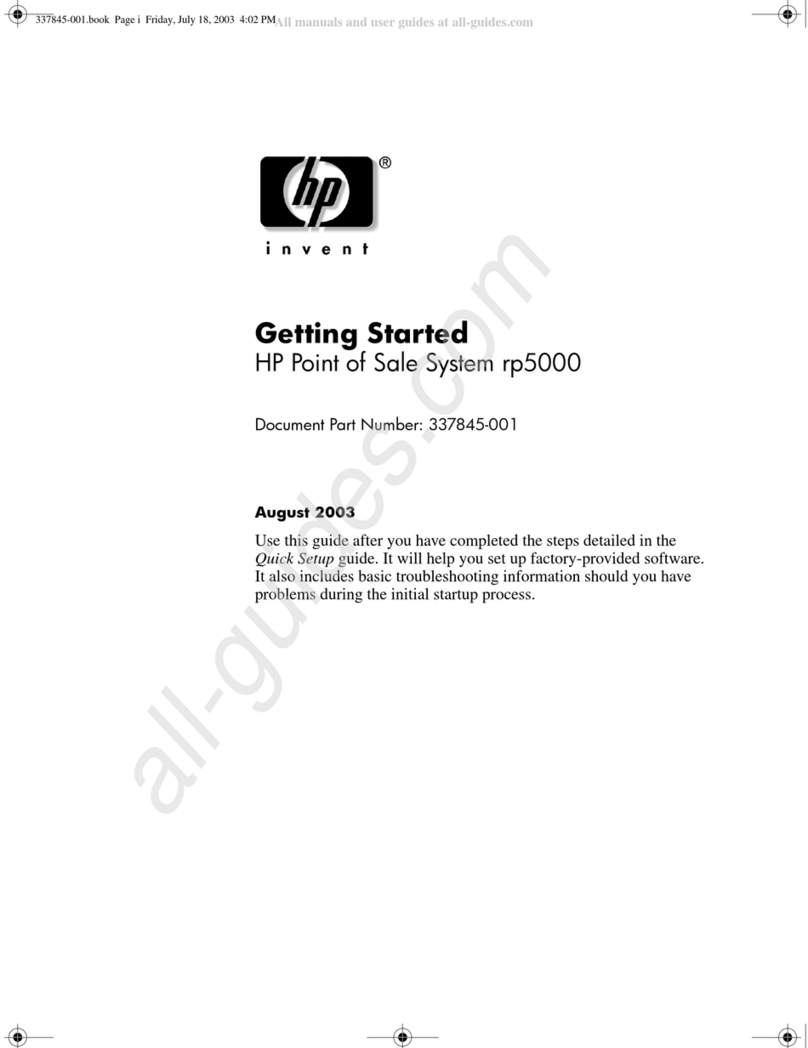 HP invent rp5000 Getting started