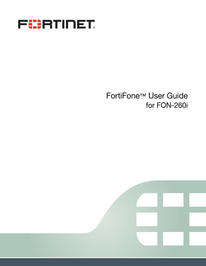 Fortinet FortiFone FON-260i User manual Fortinet FortiFone FON-260i User manual
