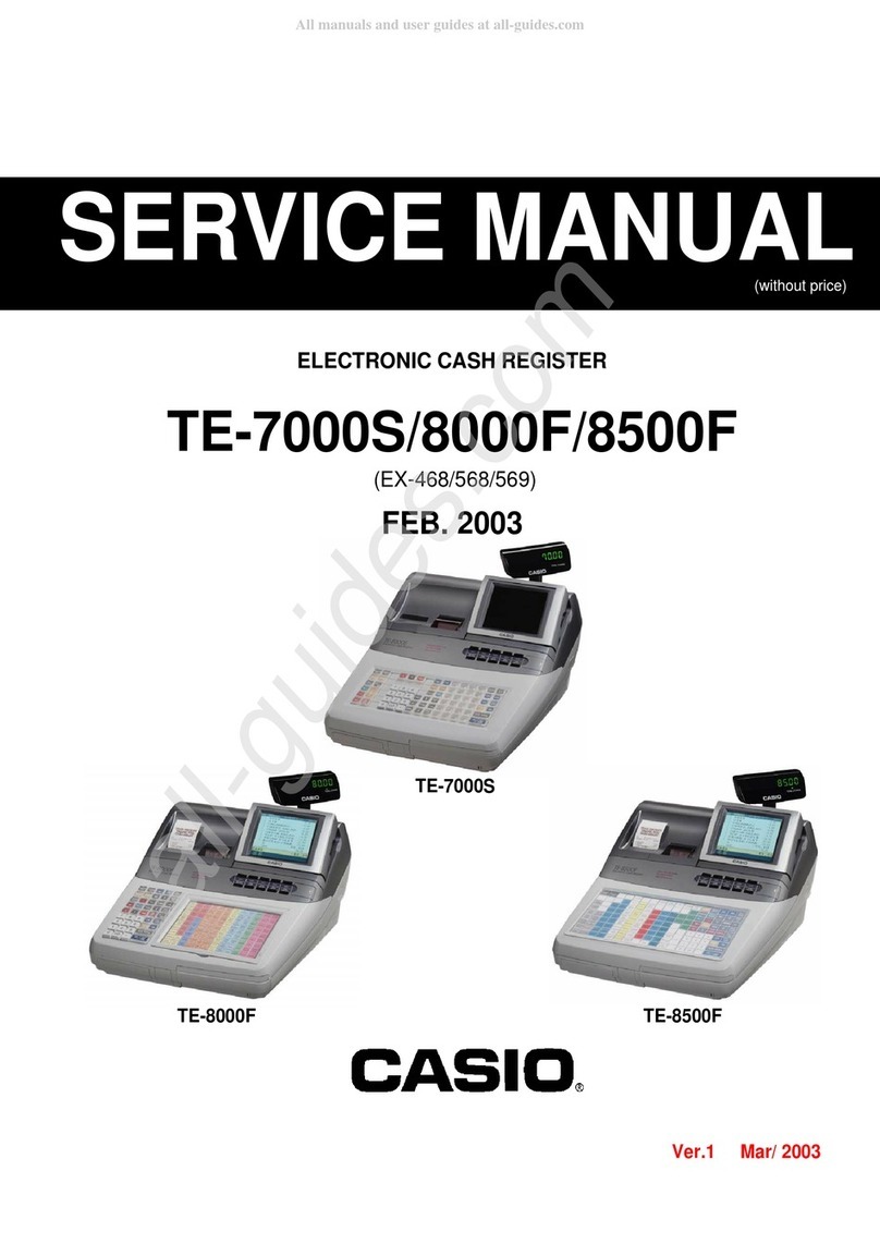 Casio TE-8000F Series User manual Casio TE-8000F Series User manual