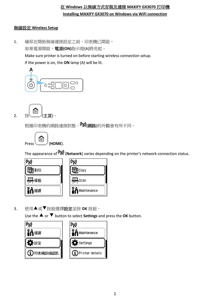 Canon MAXIFY GX3070 Instruction Manual