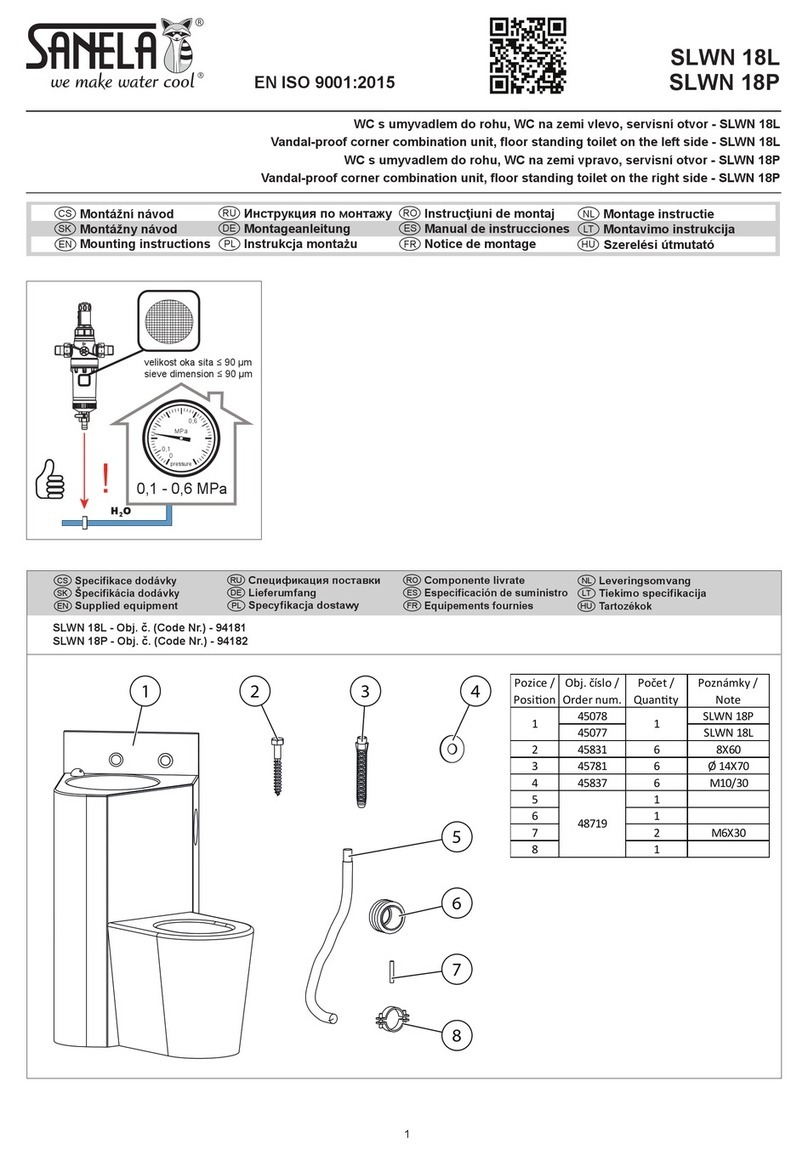 Sanela SLWN 18L Mounting instructions