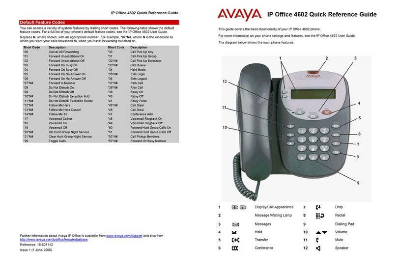 Avaya IP Office 4602 User manual