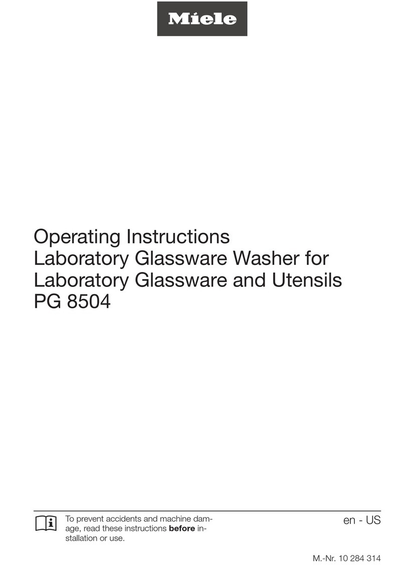 Miele PG 8504 operating instructions