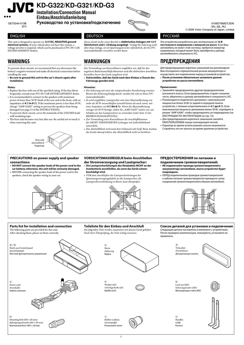 JVC KD-G322 Guide