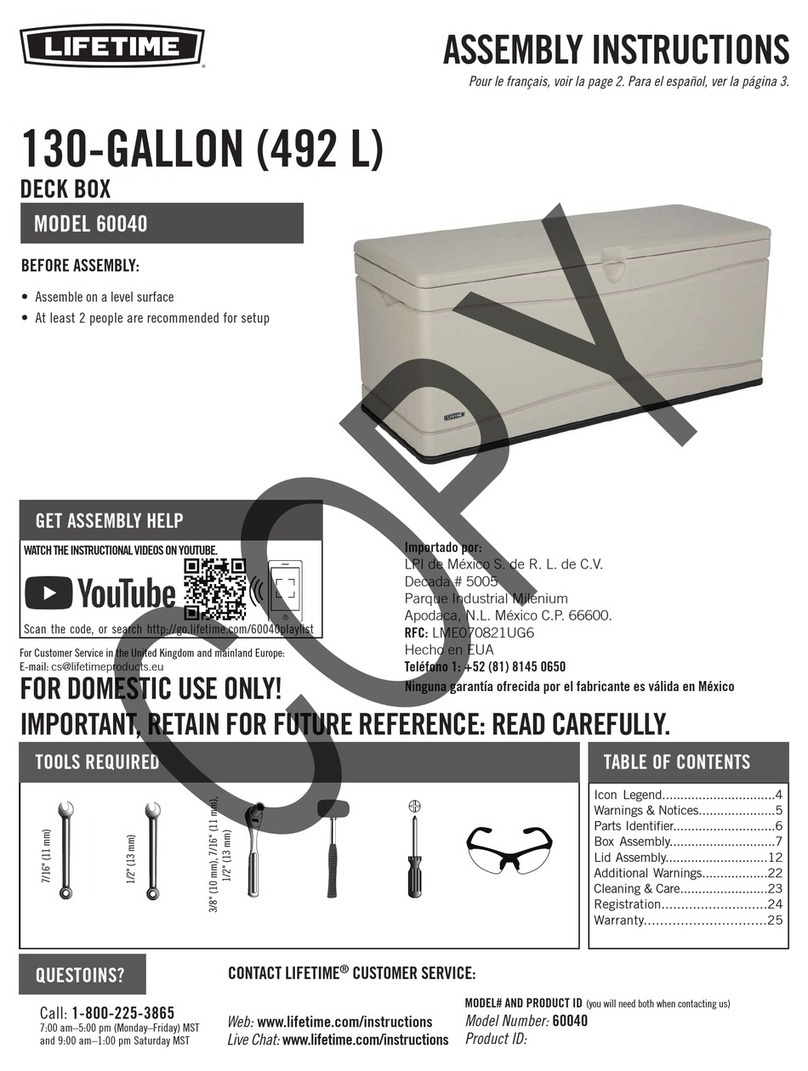 Lifetime 60040 Assembly instructions