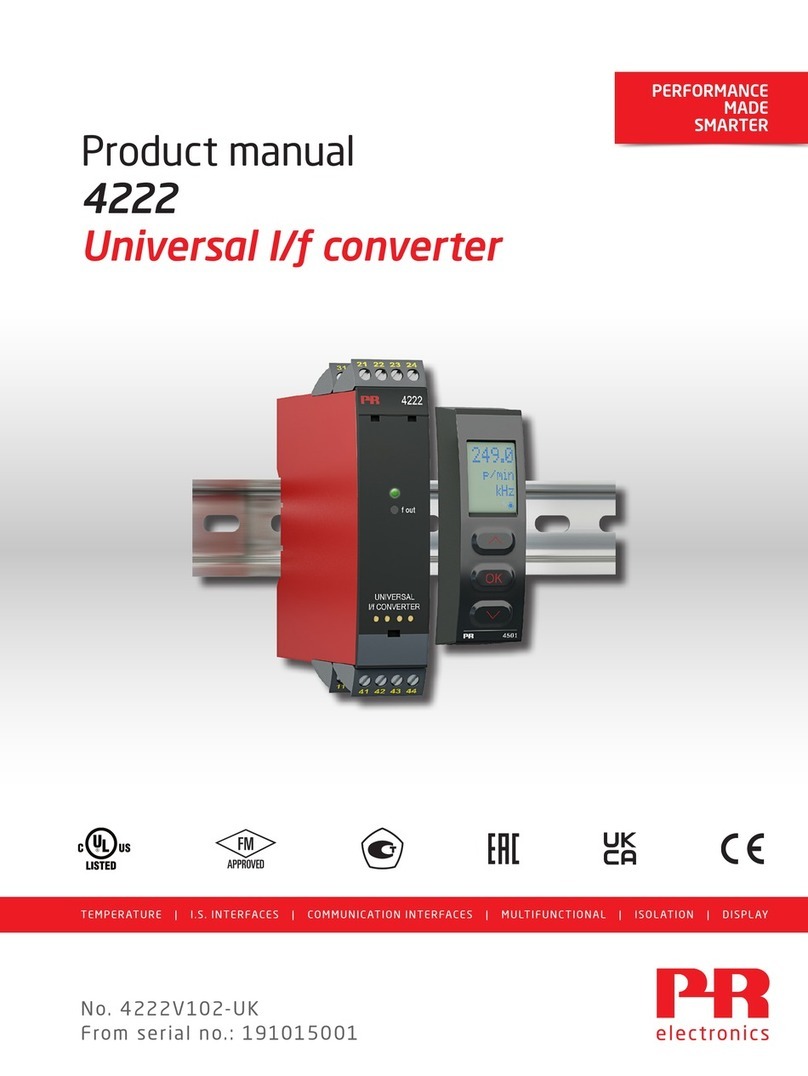 PR electronics 4222 product manual