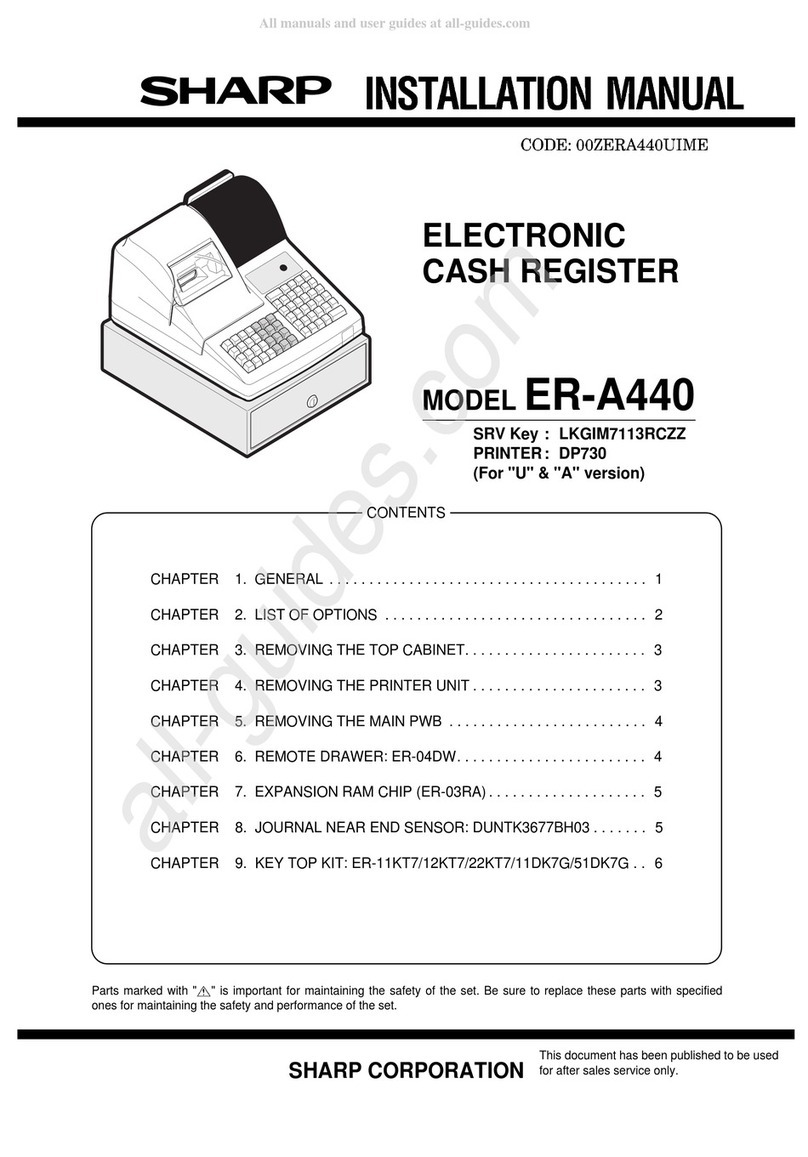 Sharp ER-A440 installation manual