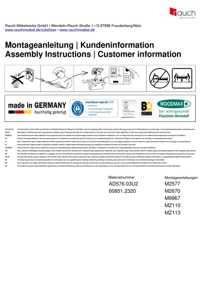 Rauch AD576.03U2 Assembly instructions