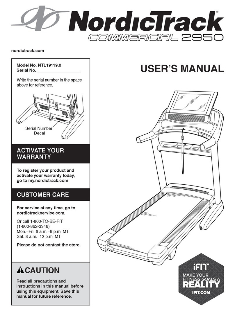 ICON NordicTrack COMMERCIAL 2950 User manual