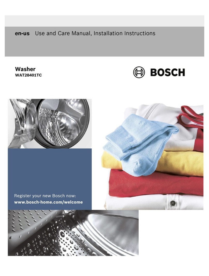Bosch WAT28401TC use and care manual