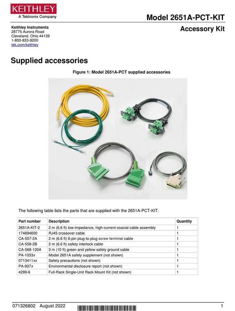 Tektronix Keithley 2651A-PCT-KIT User manual