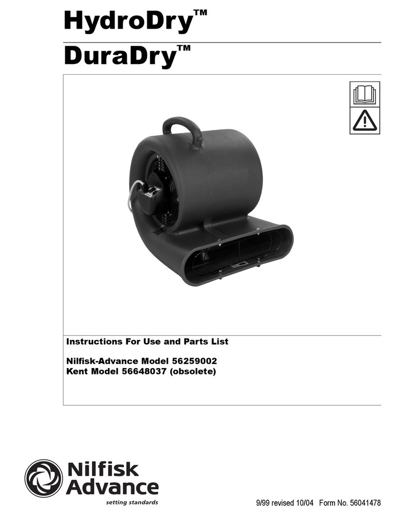 Nilfisk-Advance Advance HydroDry 56259002 User manual