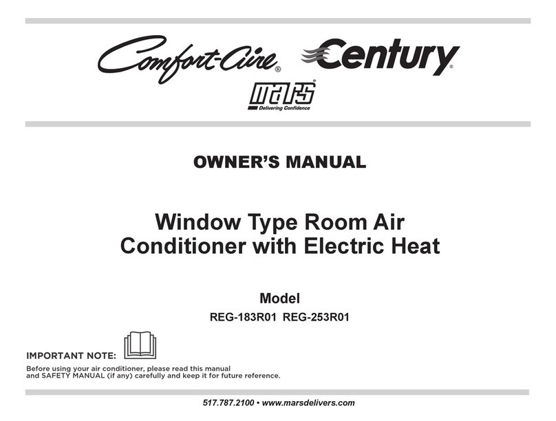 Mars Comfort-Aire REG-183R01 User manual