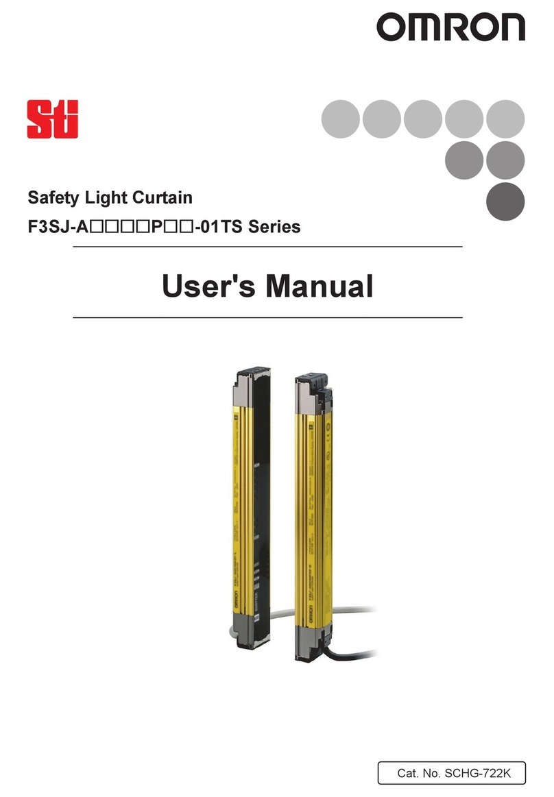 Omron F3SJ-A P Series user manual Omron F3SJ-A P Series user manual