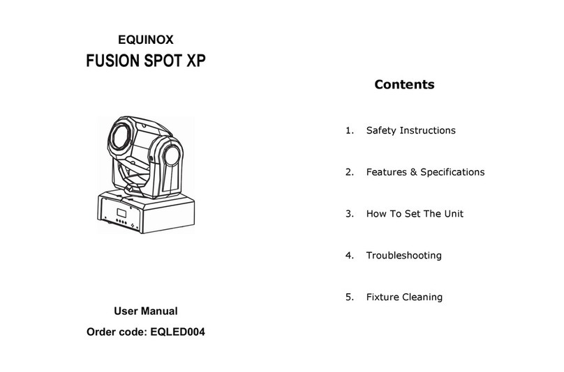 Equinox Systems FUSION SPOT XP user manual