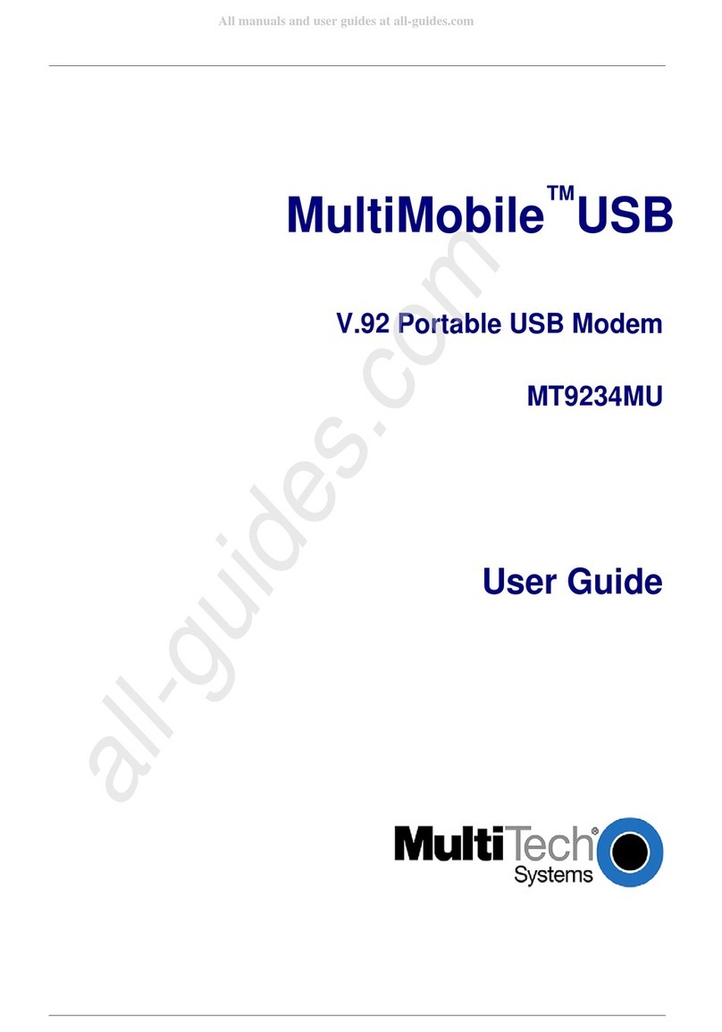 Multitech MultMobile MT9234MU User manual Multitech MultMobile MT9234MU User manual
