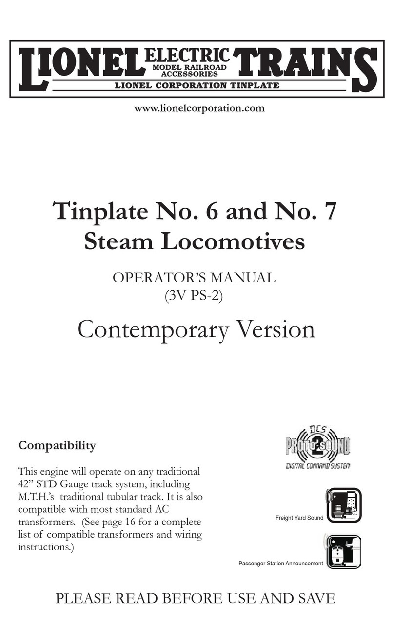 Lionel Electric Trains Tinplate No. 6 Operator's manual Lionel Electric Trains Tinplate No. 6 Operator's manual