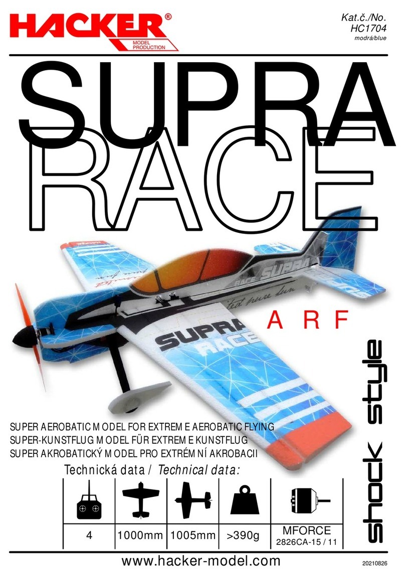 Hacker SUPRA RACE ARF User manual