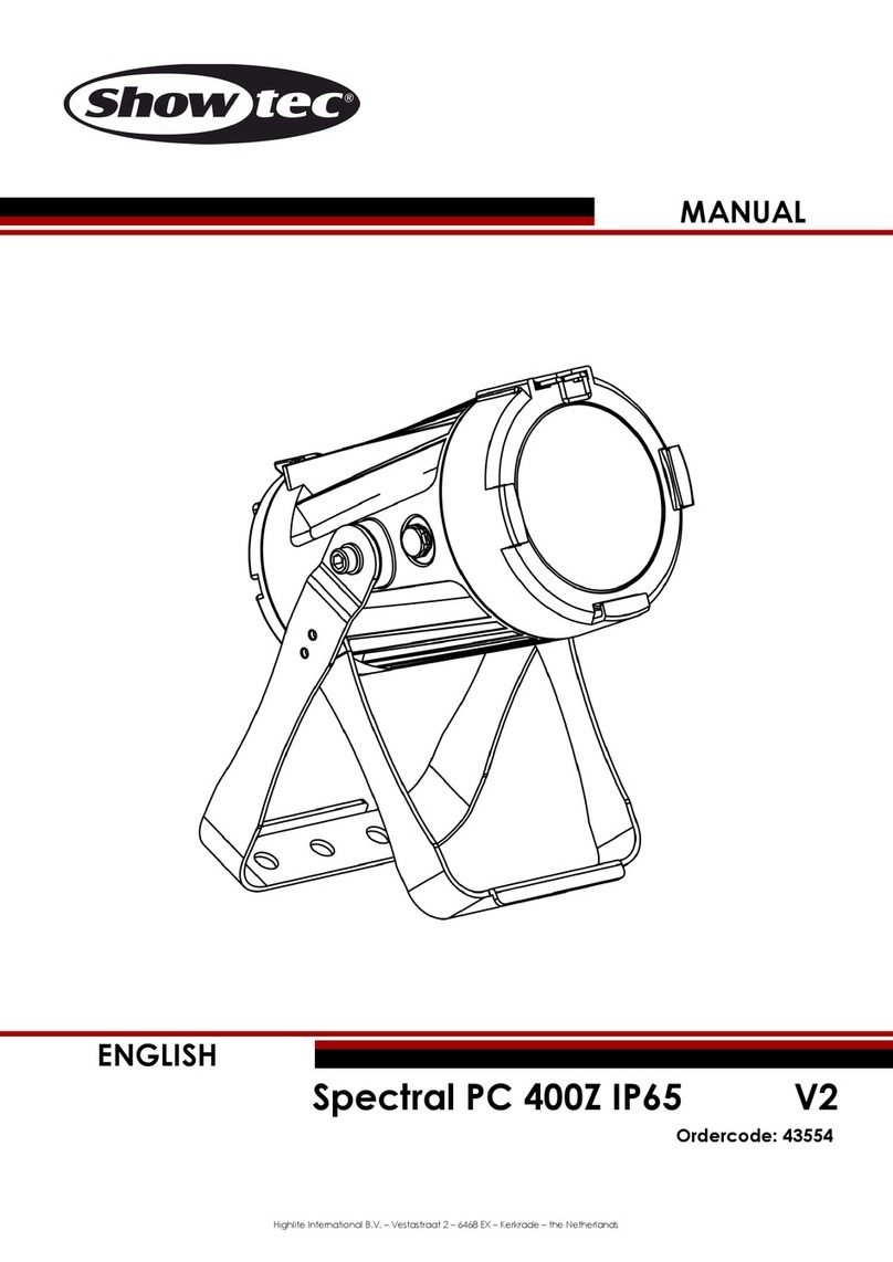 Show Tec Spectral PC 400Z IP65 V2 User manual
