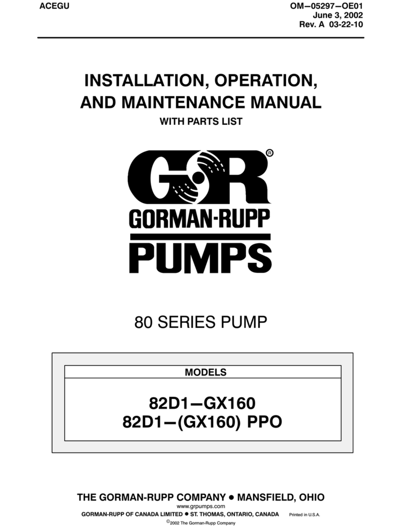 Gormann-Rupp Pumps 82D1 GX160 Application guide Gormann-Rupp Pumps 82D1 GX160 Application guide