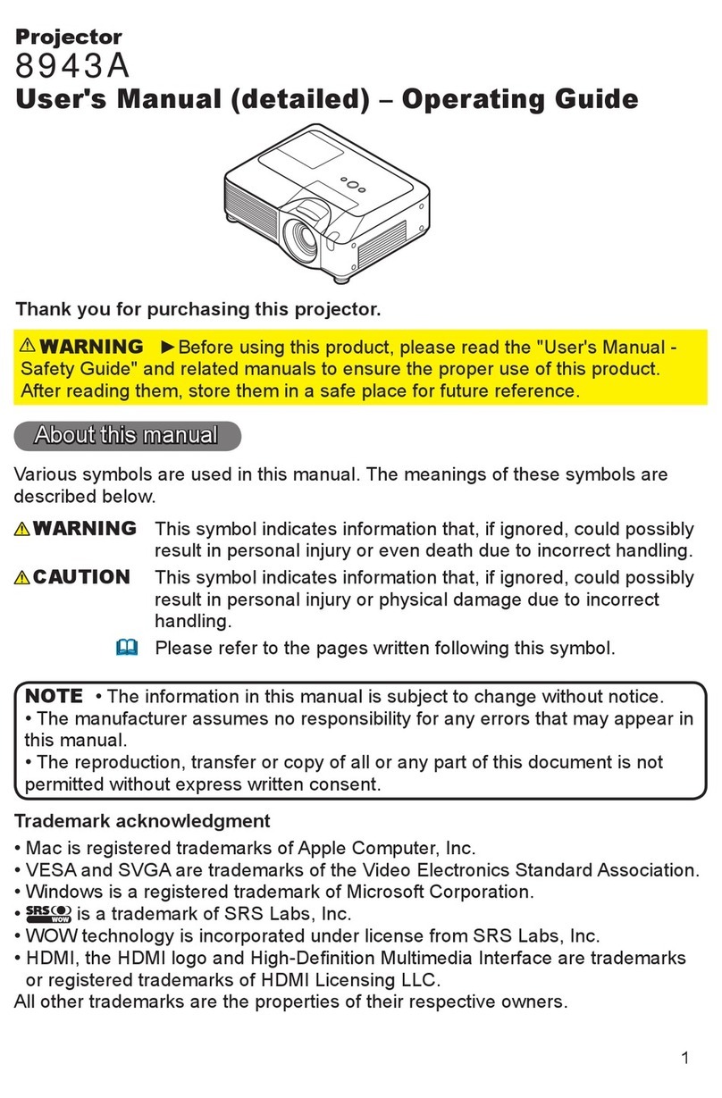 Hitachi 8943A user manual
