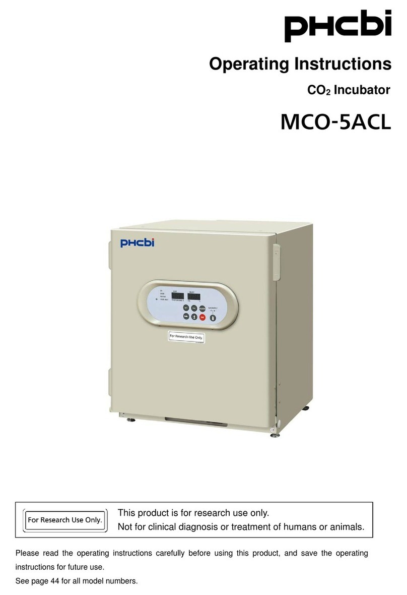 Phcbi MCO-5ACL operating instructions