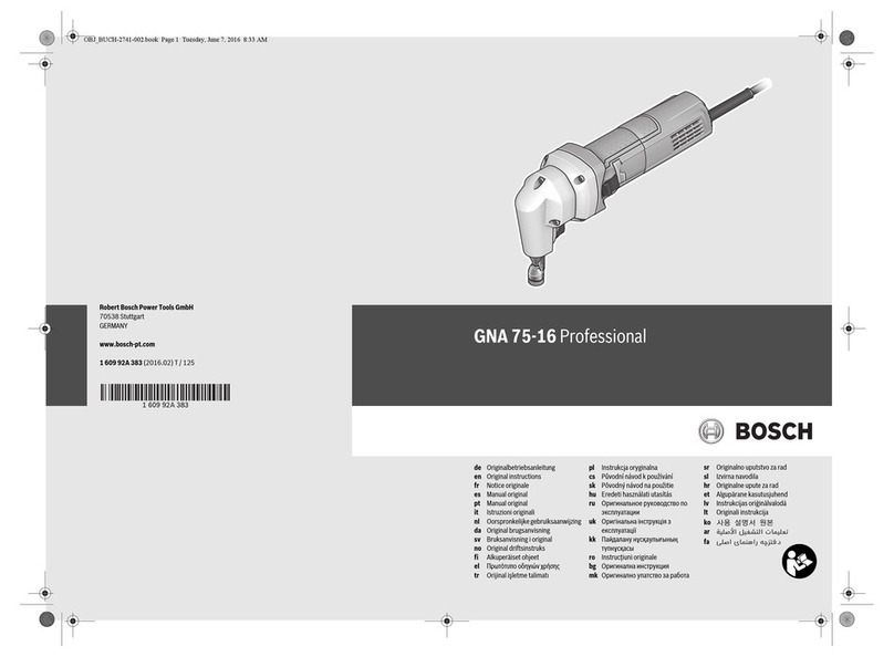 Bosch Professional GNA 75-16 User manual Bosch Professional GNA 75-16 User manual