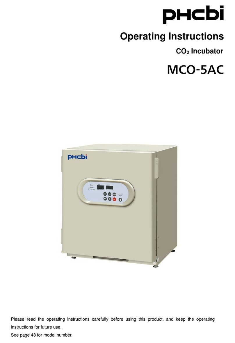Phcbi MCO-5AC operating instructions