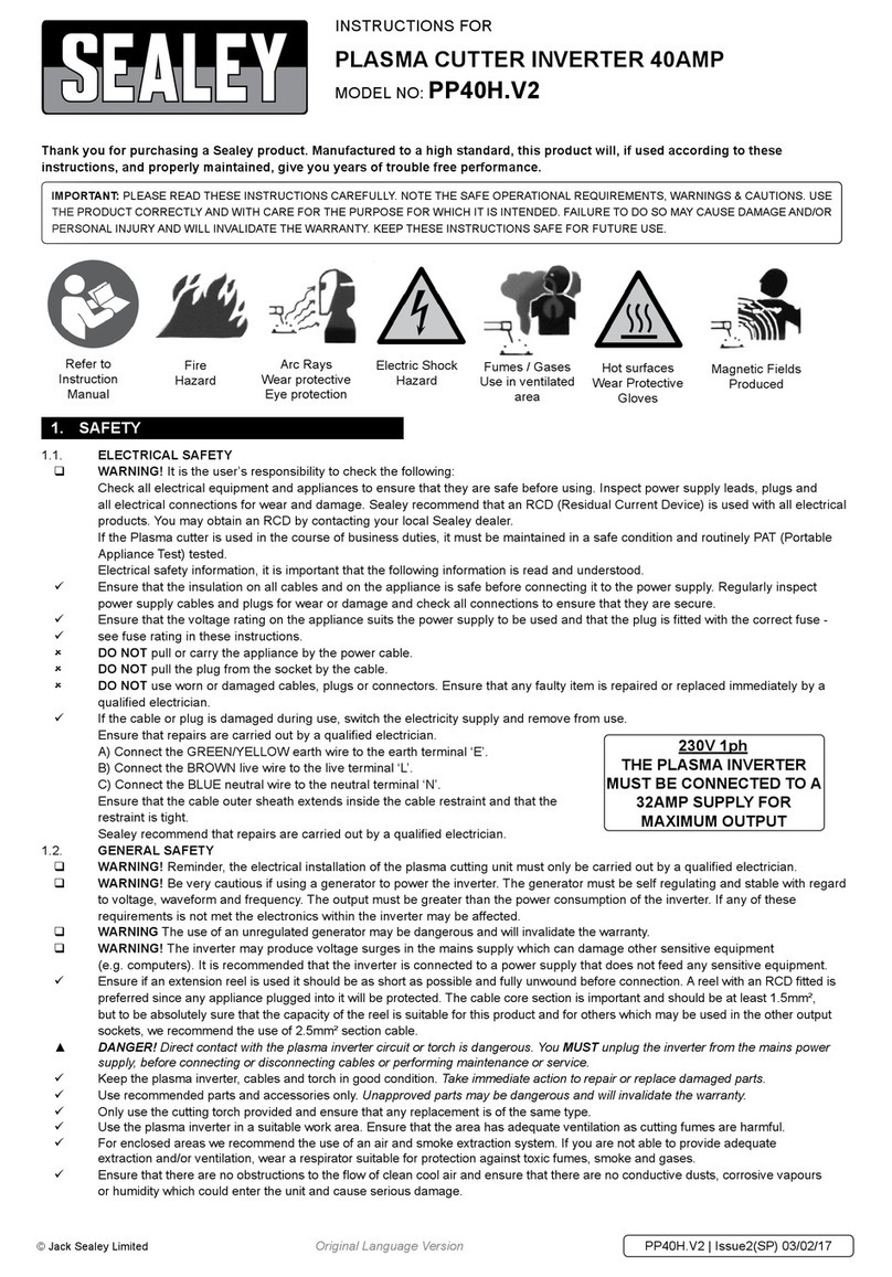 Sealey PP40H.V2 User manual