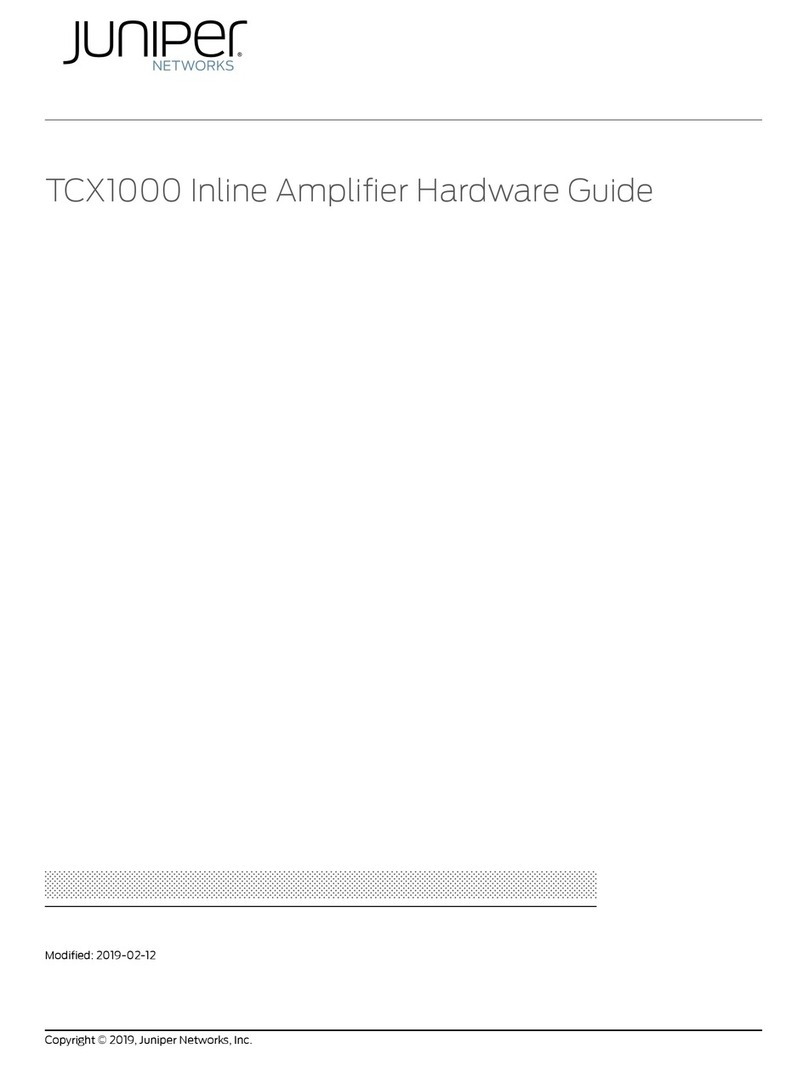 Juniper TCX1000 Installation instructions