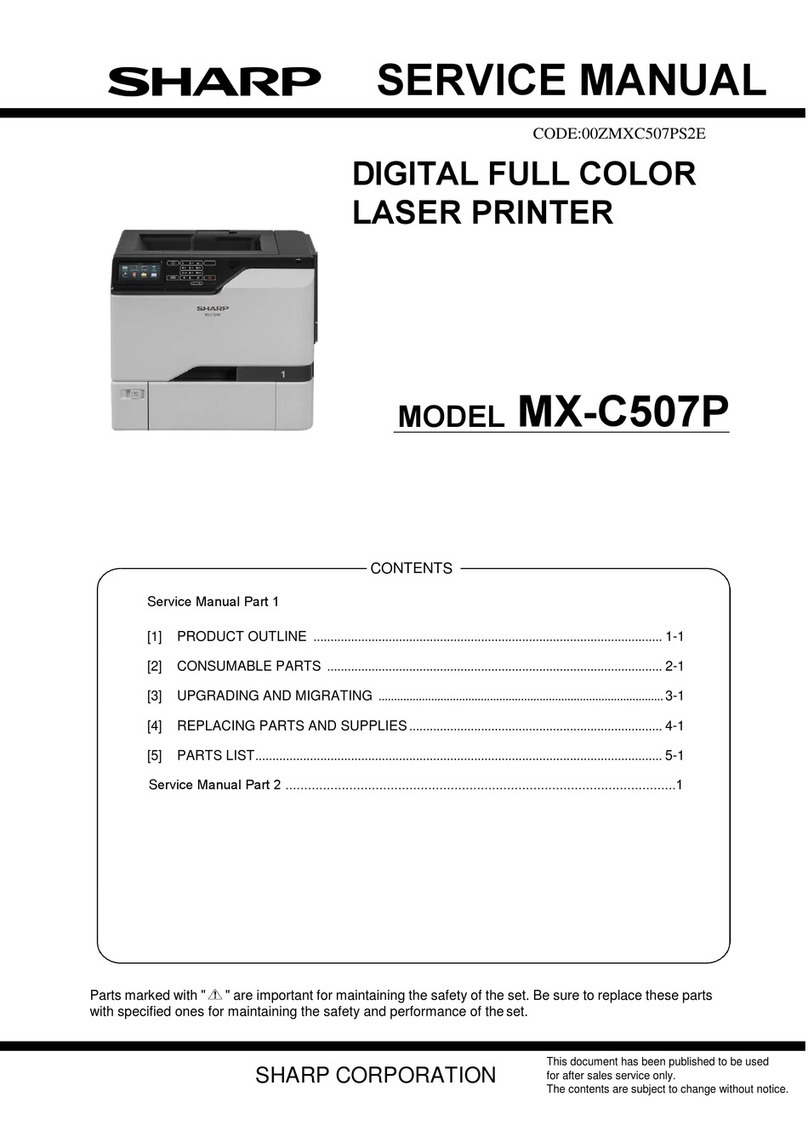 Sharp MX-C507P Service manual