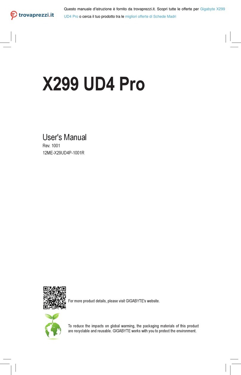 Gigabyte X299 UD4 Pro user manual