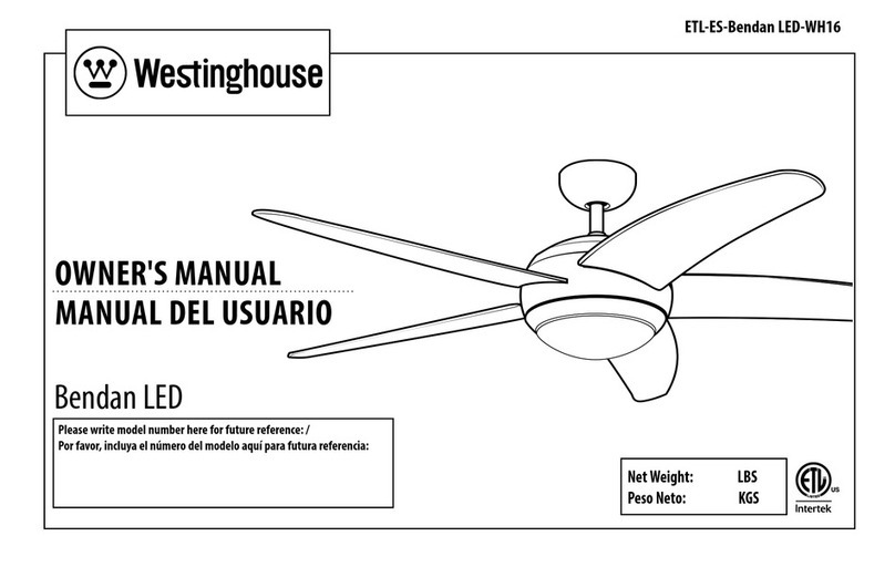 Westinghouse Bendan LED owner's manual